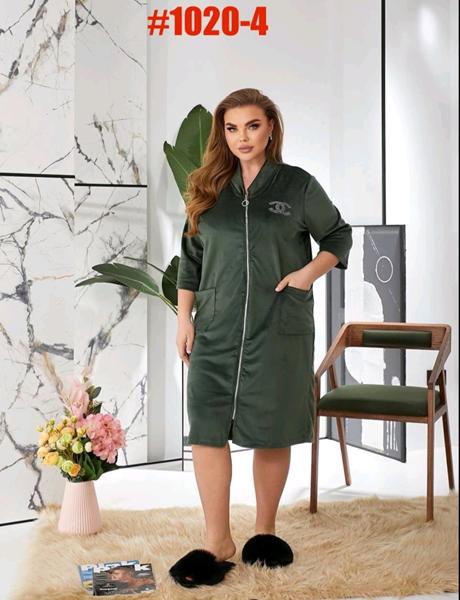 Халат Romeo life (50-64) 1020-4 khaki (деми)