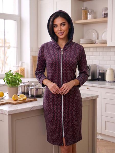 Халат Romeo life (52-58) RL1204 wine (деми)