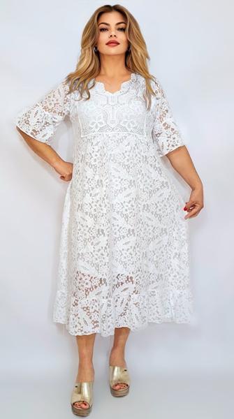 Платье Romeo life (52-56) RL1230 white (лето)