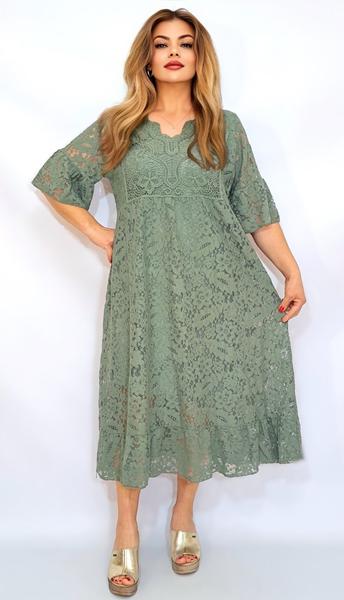 Платье Romeo life (52-56) RL1231 khaki (лето)