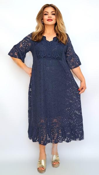 Платье Romeo life (52-56) RL1232 navy (лето)
