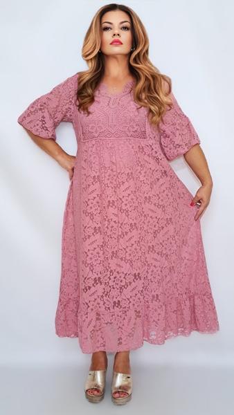 Платье Romeo life (52-56) RL1236 d.pink (лето)