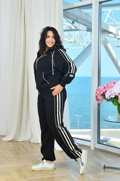 Костюм спорт AZNA (XL-4XL) Д204 black (деми)
