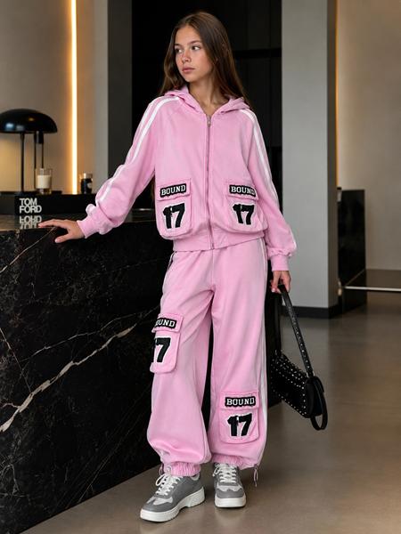 Костюм спорт Major kids (120-170) QT52 pink (деми)