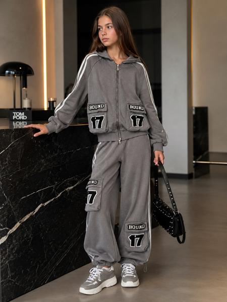 Костюм спорт Major kids (120-170) QT52 grey (деми)