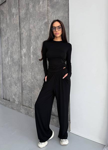 Костюм спорт Akulova (42-48) 416 black (деми)