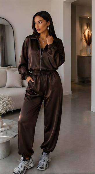 Костюм спорт Akulova (42-50) 2929 chocolate (деми)