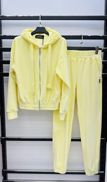 Костюм спорт LOVEKAN (S-L) 1742 yellow (деми)
