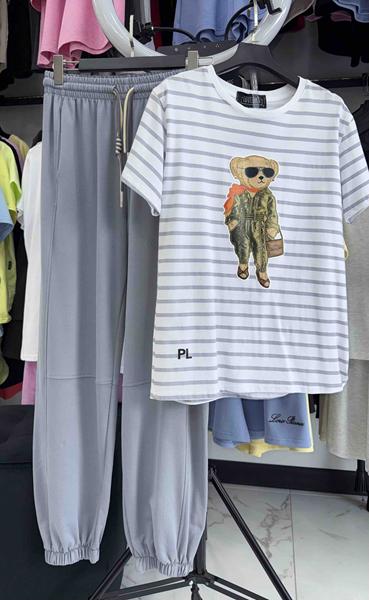 Костюм спорт LOVEKAN (S-L) LV02 grey (деми)