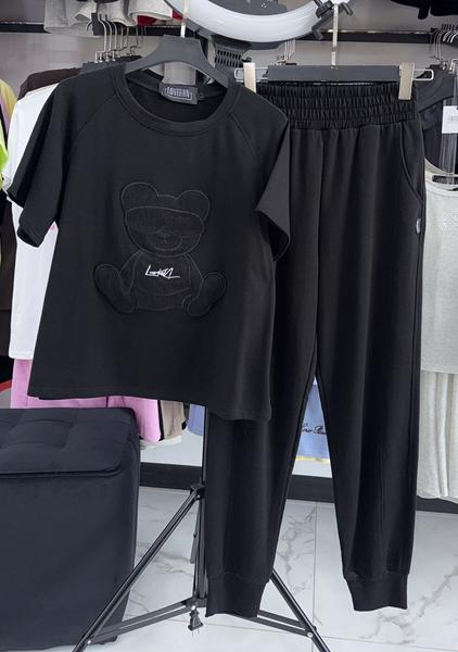 Костюм спорт LOVEKAN (S-L) LV05 black (деми)