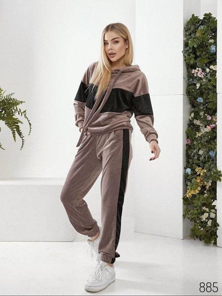 Костюм спорт Loren (42-56) 885 d.beige-black (деми)