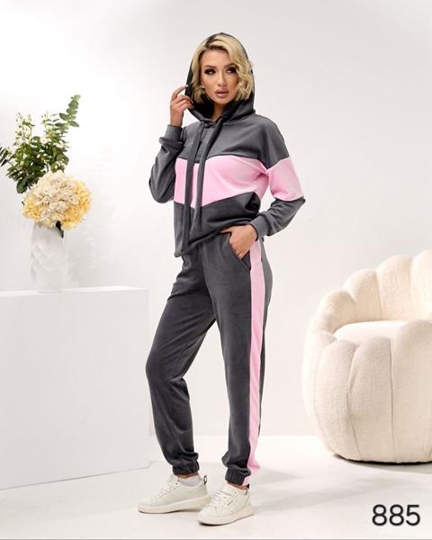 Костюм спорт Loren (42-56) 885 d.grey-pink (деми)