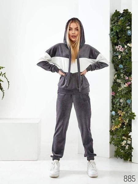 Костюм спорт Loren (42-56) 885 d.grey-white (деми)