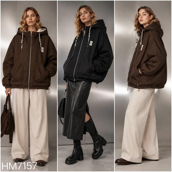 Куртка Saint Wish (L-2XL) HM7157 black (деми)