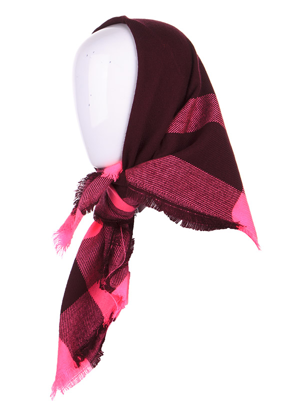 Платок Shawls (80*80) P295 wine (деми)