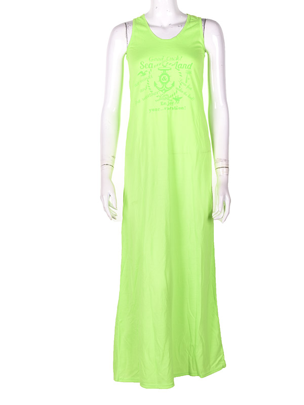 Платье H&S (M-L) 290 green (лето)