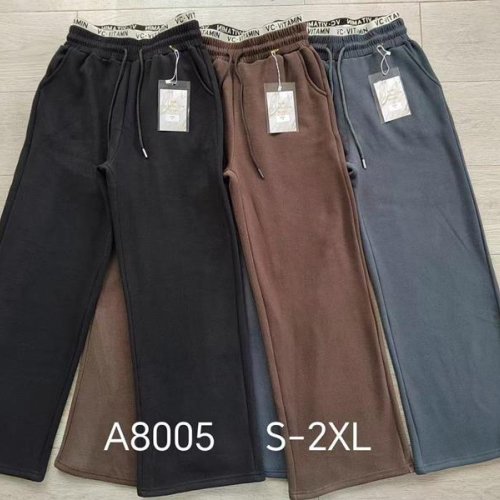 Штаны спорт Giang (S-2XL) G116-A8005 black (зима) Giang G116-A8005 black