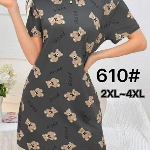 Ночнушка Anion (2XL-4XL) 610 grey (лето) Anion 610 grey
