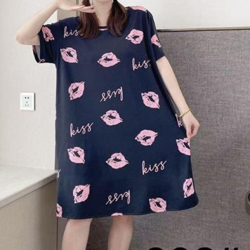 Ночнушка Anion (2XL-4XL) 603 navy (лето) Anion 603 navy
