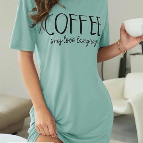 Ночнушка Anion (2XL-4XL) 6634-3 l.blue (лето) Anion 6634-3 l.blue