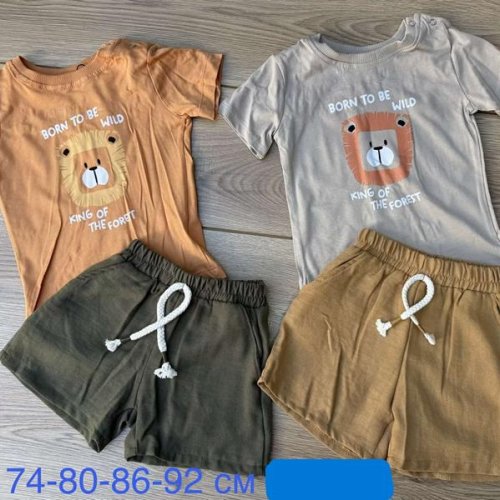 Костюм Emir kids (74-92) 1091 grey (лето) Emir kids 1091 grey
