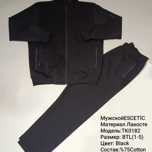 Костюм спорт AZT (M-3XL) AZ858-0182 black (деми) AZT AZ858-0182 black