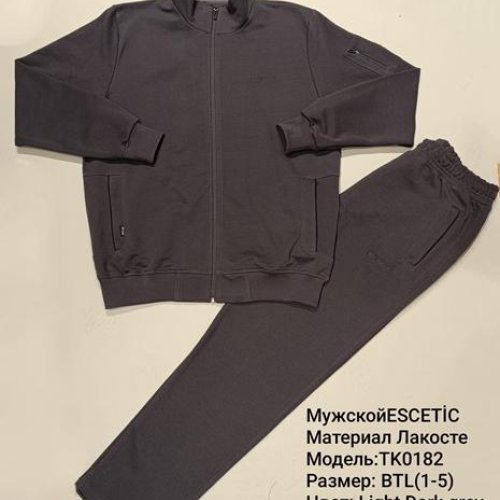 Костюм спорт AZT (M-3XL) AZ860-0182 d.grey (деми) AZT AZ860-0182 d.grey