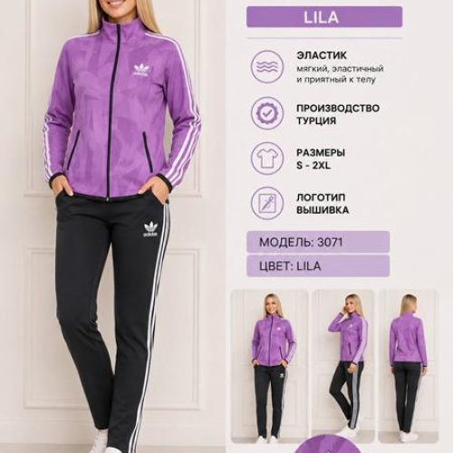Костюм спорт AZT (S-2XL) AZ883 lilac (деми) AZT AZ883 lilac