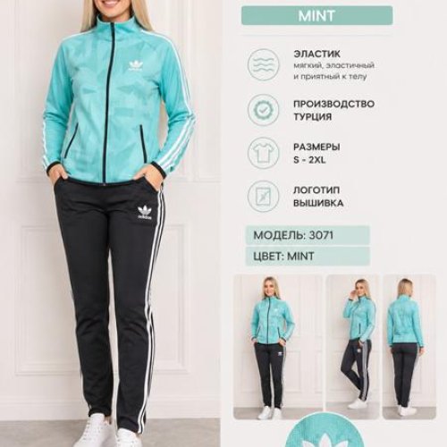 Костюм спорт AZT (S-2XL) AZ884 mint (деми) AZT AZ884 mint