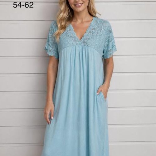 Ночнушка Fili Wear (50-58) 70381 l.blue (лето) Fili Wear 70381 l.blue