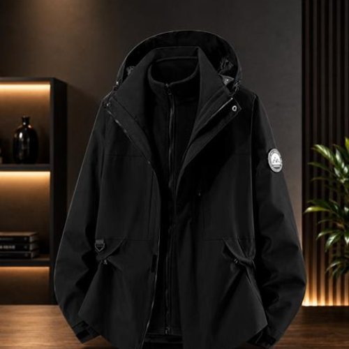 Куртка Dogan (M-6XL) DG892 black (зима) Dogan DG892 black