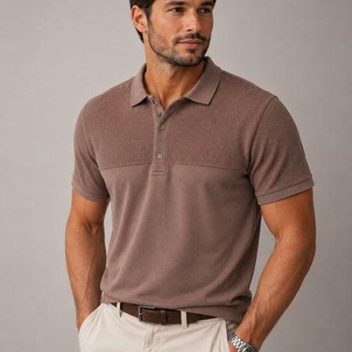 Футболка Vip Stendo (M-2XL) 5640 beige (лето) Vip Stendo 5640 beige