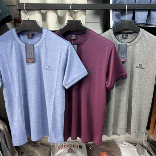 Футболка Vip Stendo (M-2XL) 8006 l.blue (лето) Vip Stendo 8006 l.blue