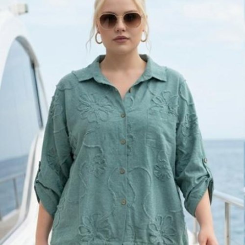 Рубашка Yafeier (50-56) YF7 green (деми) Yafeier YF7 green