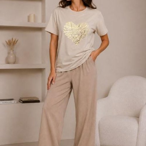 Футболка Global (M-2XL) GL245 beige (лето) Global GL245 beige