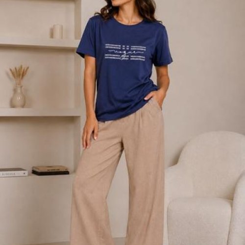 Футболка Global (M-2XL) GL246 navy (лето) Global GL246 navy