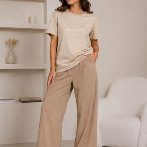 Футболка Global (M-2XL) GL247 beige (лето) Global GL247 beige