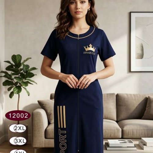 Халат Romeo life (52-58) 12002 navy (лето) Romeo life 12002 navy