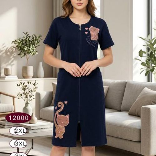 Халат Romeo life (52-58) 12000 navy (лето) Romeo life 12000 navy