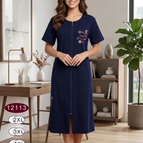 Халат Romeo life (52-58) 12113 navy (лето) Romeo life 12113 navy