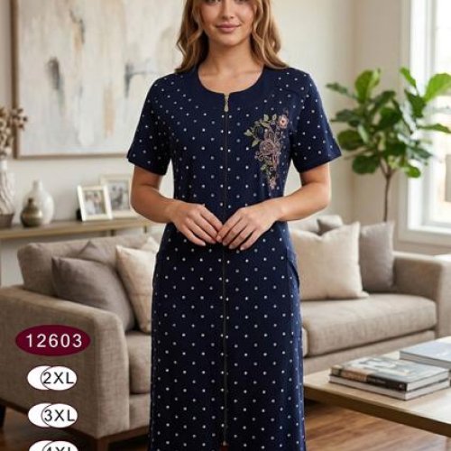 Халат Romeo life (52-58) 12603 navy (лето) Romeo life 12603 navy