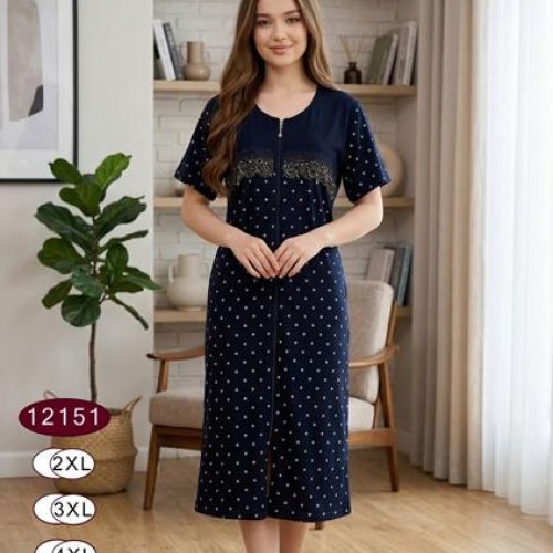 Халат Romeo life (52-58) 12151 navy (лето) Romeo life 12151 navy