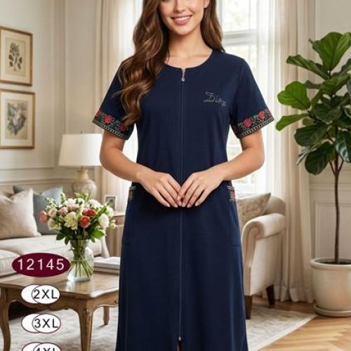 Халат Romeo life (52-58) 12145 navy (лето) Romeo life 12145 navy