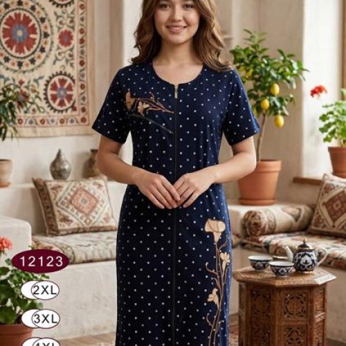 Халат Romeo life (52-58) 12123 navy (лето) Romeo life 12123 navy