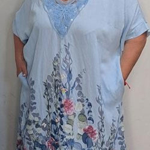 Платье Romeo life (58-64) RL1146 l.blue (лето) Romeo life RL1146 l.blue