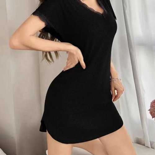 Ночнушка Romeo life (50-58) 70575 black (лето) Romeo life 70575 black