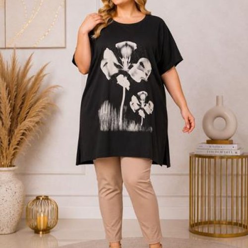 Туника Global (XL-5XL) GL254 black (лето) Global GL254 black