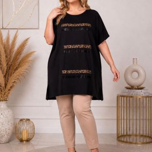 Туника Global (XL-5XL) GL256 black (лето) Global GL256 black