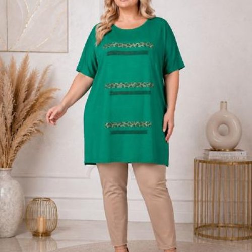 Туника Global (XL-5XL) GL257 green (лето) Global GL257 green