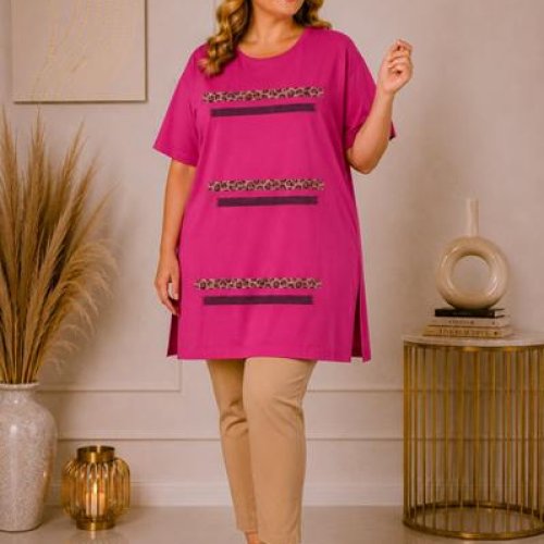 Туника Global (XL-5XL) GL259 pink (лето) Global GL259 pink